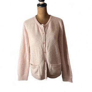 Vintage Baby Pink Cardigan Size S